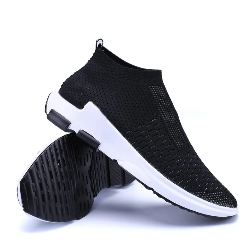 Hnzxzm 2022 Men Sock Sneakers Breathable Lightweight Lovers Sneaker Walking Jogging Running Tenis Mens Non-Leather Casual Shoes