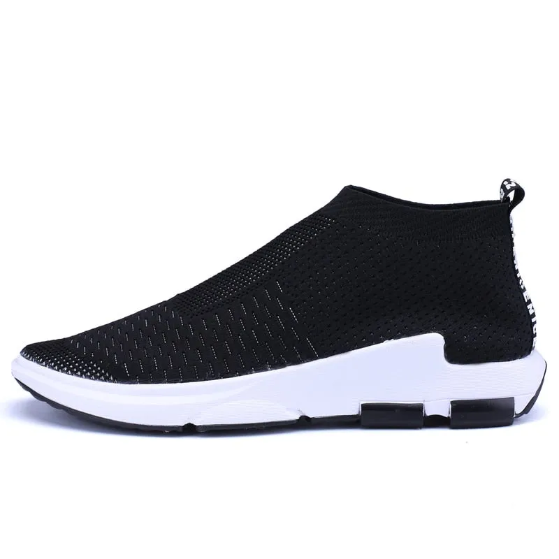 Hnzxzm 2022 Men Sock Sneakers Breathable Lightweight Lovers Sneaker Walking Jogging Running Tenis Mens Non-Leather Casual Shoes