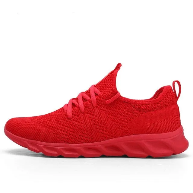 Hnzxzm Couple Casual Sports Shoes Men Women Mesh Breathable Comfortable Jogging Trainer Shoes Outdoor Walking Black Sneakers