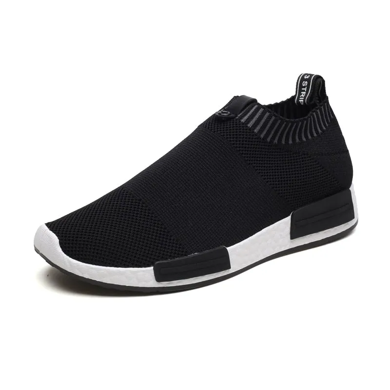 Hnzxzm Men's Slip on Sock Sneakers 38-47 Super Light Breathable Mens Shoes Men Walking Jogging Shoes Men Sneakers Casual Shoes for Men