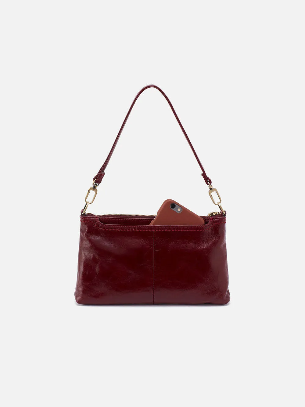 HOBO Darcy Crossbody: Polished Leather