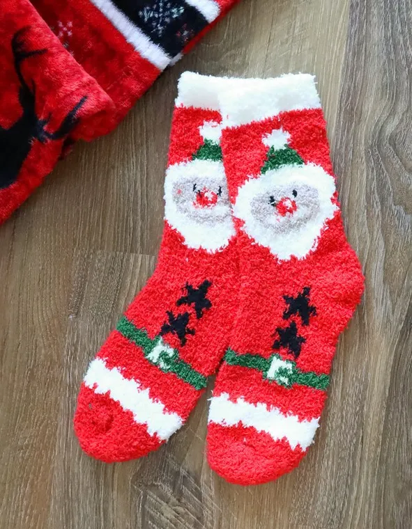 Holiday Fuzzy Socks