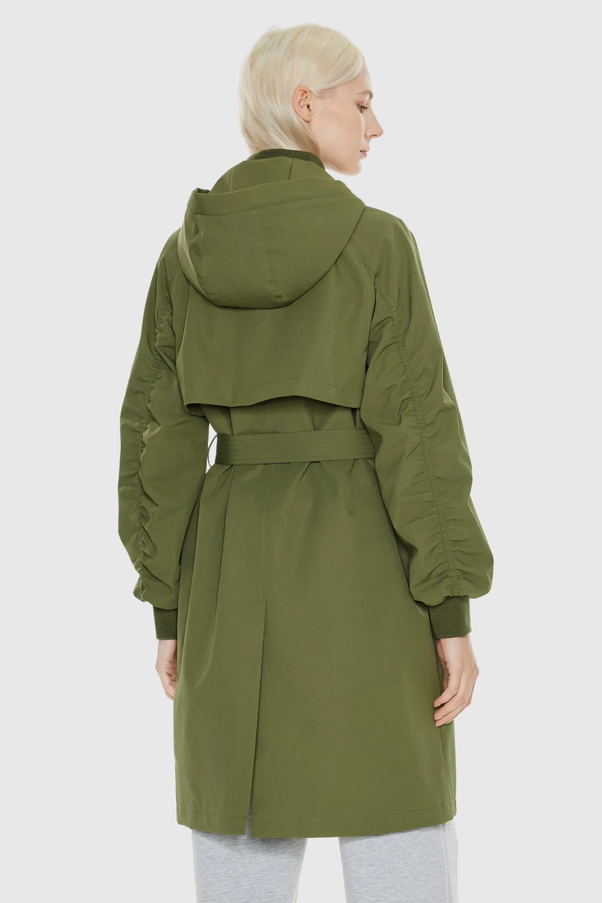 Hooded Belted Trench