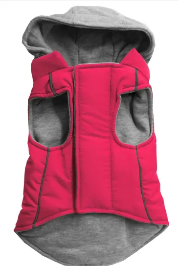 Hooded Warm Reversible Jacket for Dogs and Cats