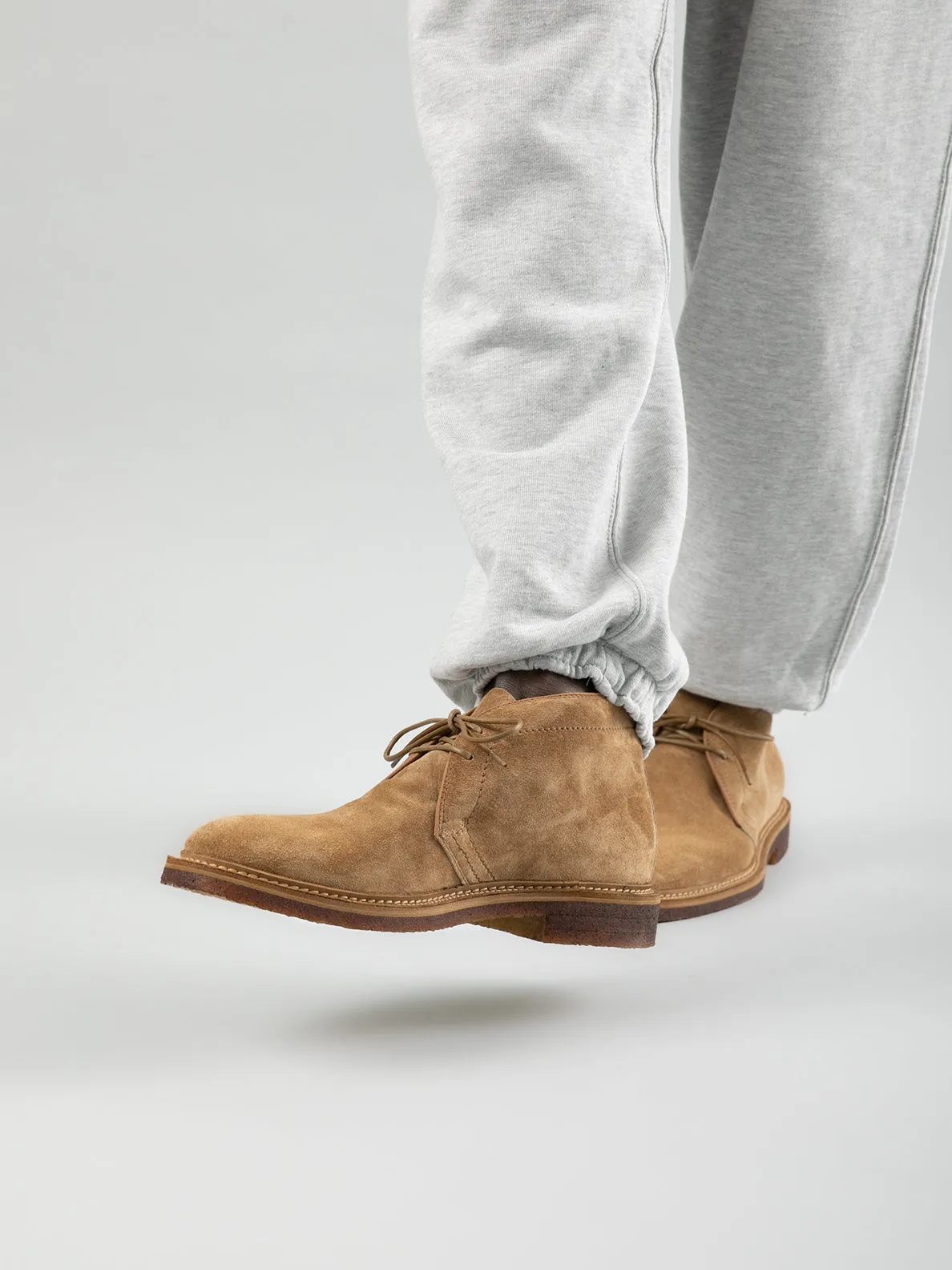 HOPKINS CREPE 114 Bosco - Green Suede Chukka Boots