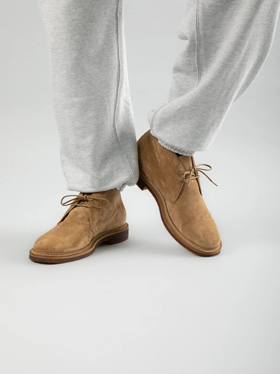 HOPKINS CREPE 114 Bosco - Green Suede Chukka Boots