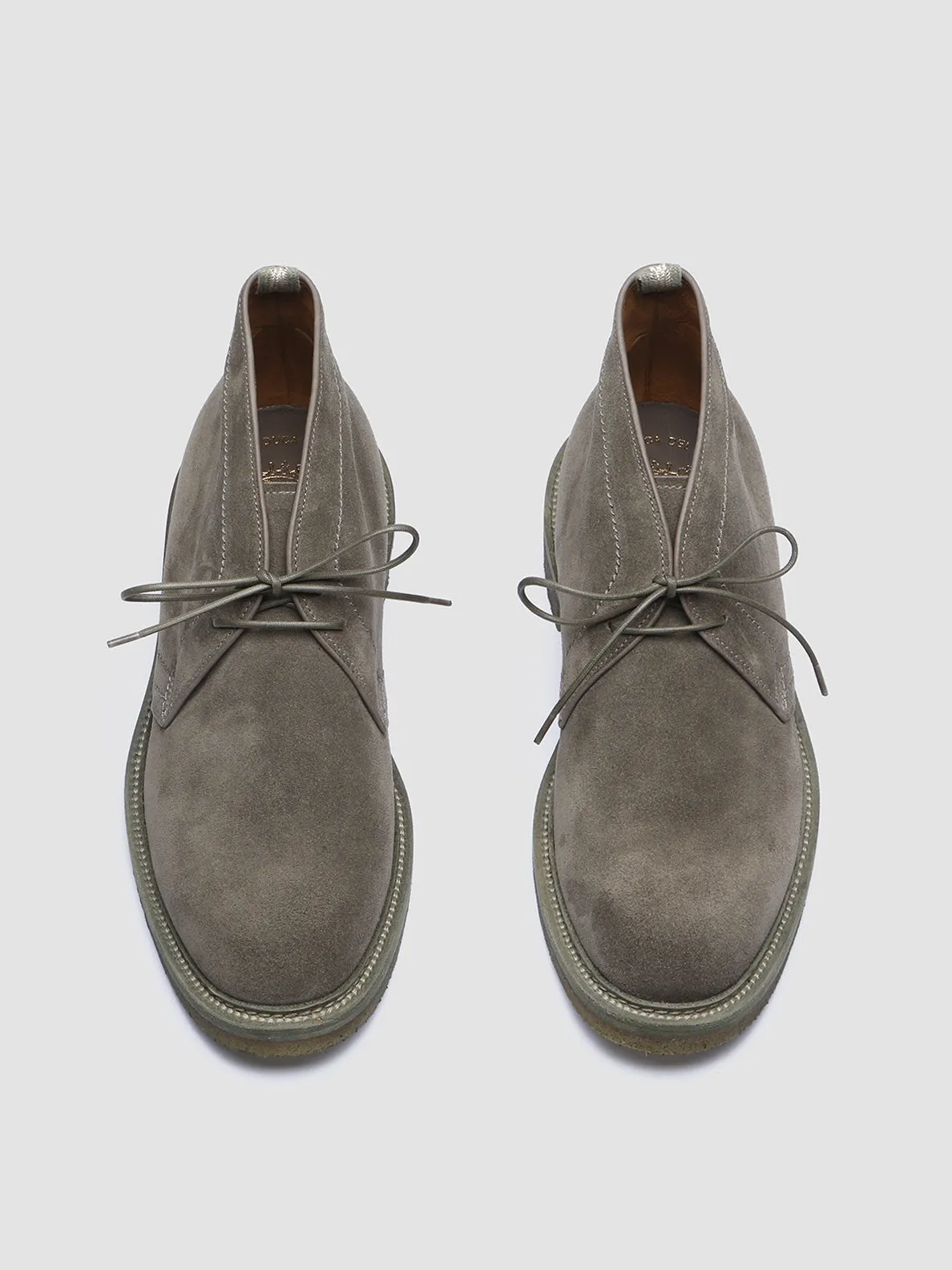 HOPKINS CREPE 114 Bosco - Green Suede Chukka Boots