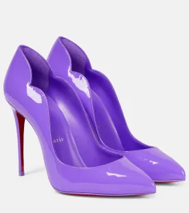 Hot Chick Christian Louboutin patent leather shoes, purple