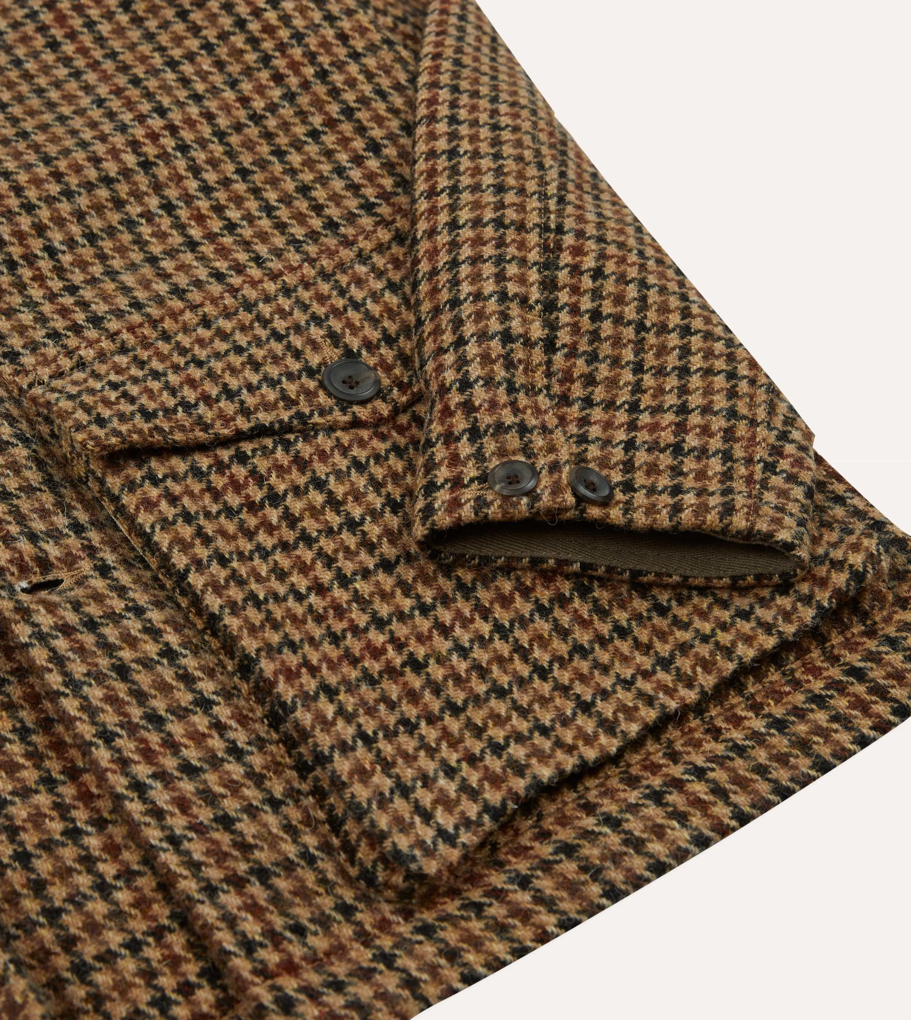 Houndstooth Check Harris Tweed Donkey Jacket