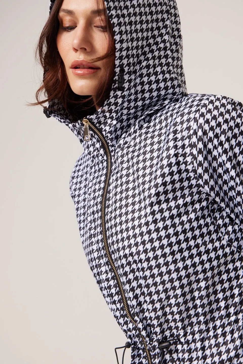 Houndstooth Raincoat