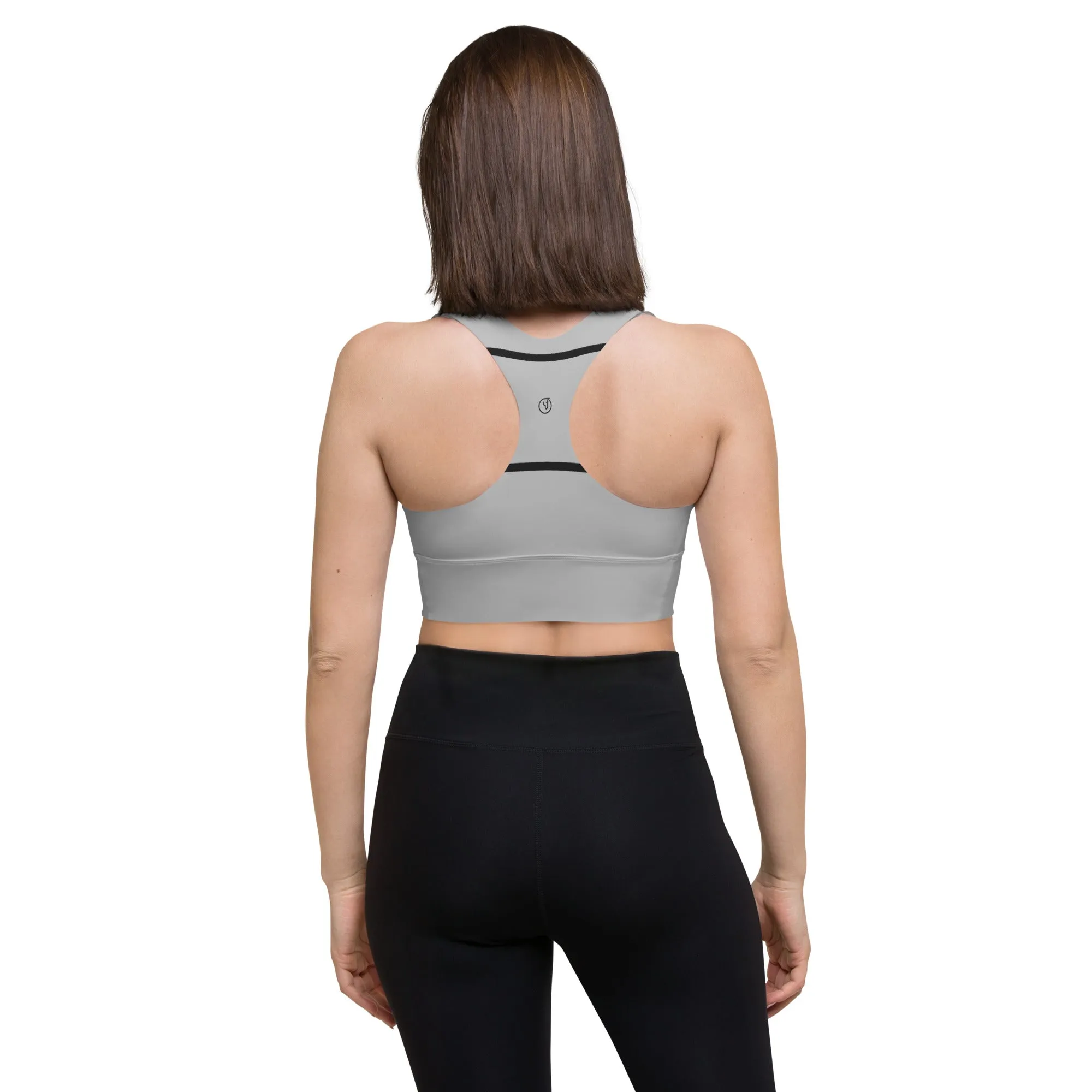 Humble Sportswear™ Silver Compression Sports Bra