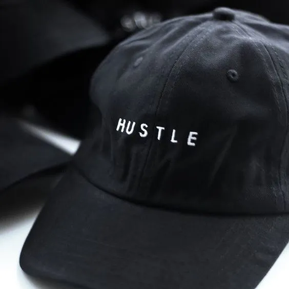 'HUSTLE' Dad Hat (Black)