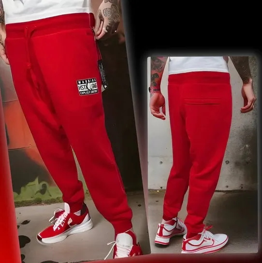 ^HUSTLE GANG^ (RED) ~EXPLICIT CONTENT~ JOGGER SWEATPANTS