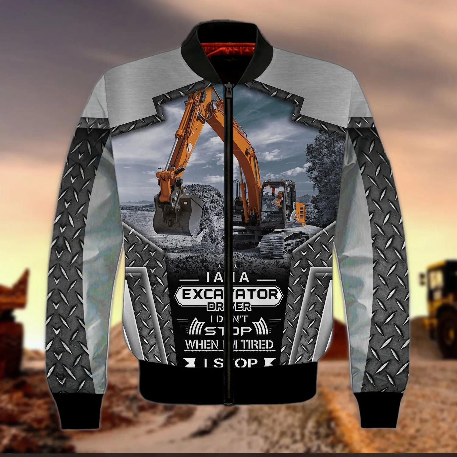 I Am Excavator Driver Metal Hoodie Sweatshirt for Men & Women