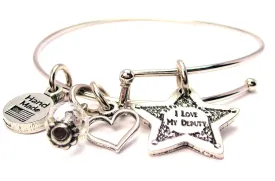 I Love My Deputy Bangle Bracelet