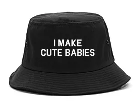 I Make Cute Babies Funny New Dad Mens Bucket Hat