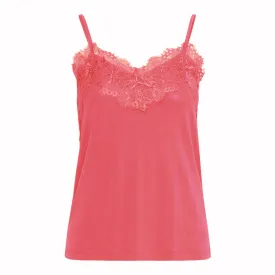 ICHI LIKE Cami Top Hot Coral