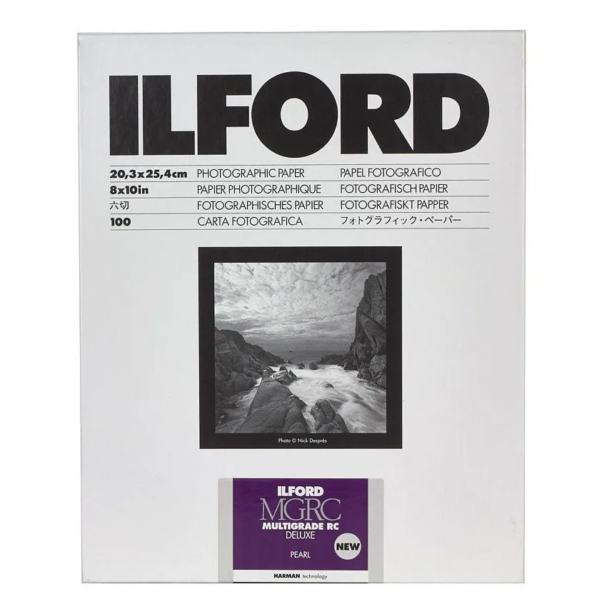 Ilford Photo - 10 x Multigrade 5 RC Deluxe Pearl 8x10, 25 sheets   2x Rolls of HP5 Plus Film Value Pack