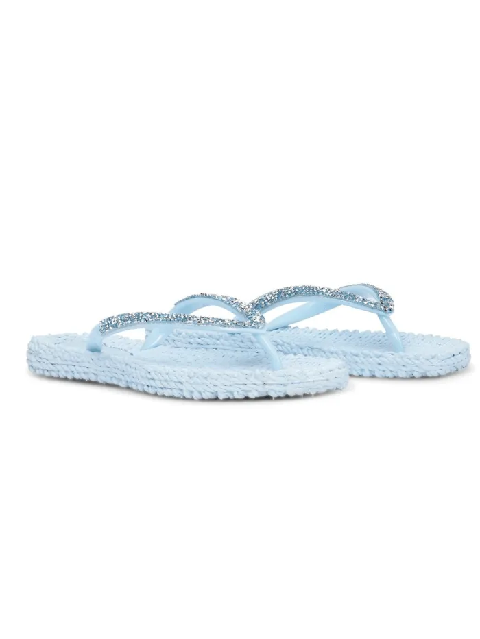 Ilse Jacobsen Flip Flops With Jewels Bluebell CHEERFUL03G 658