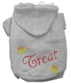 I'm The Treat Rhinestone Hoodies Grey Xxl (18)