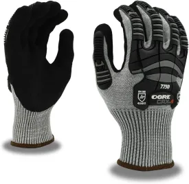 Impact Gloves, Cut Resistant, ANSI Cut Level A4