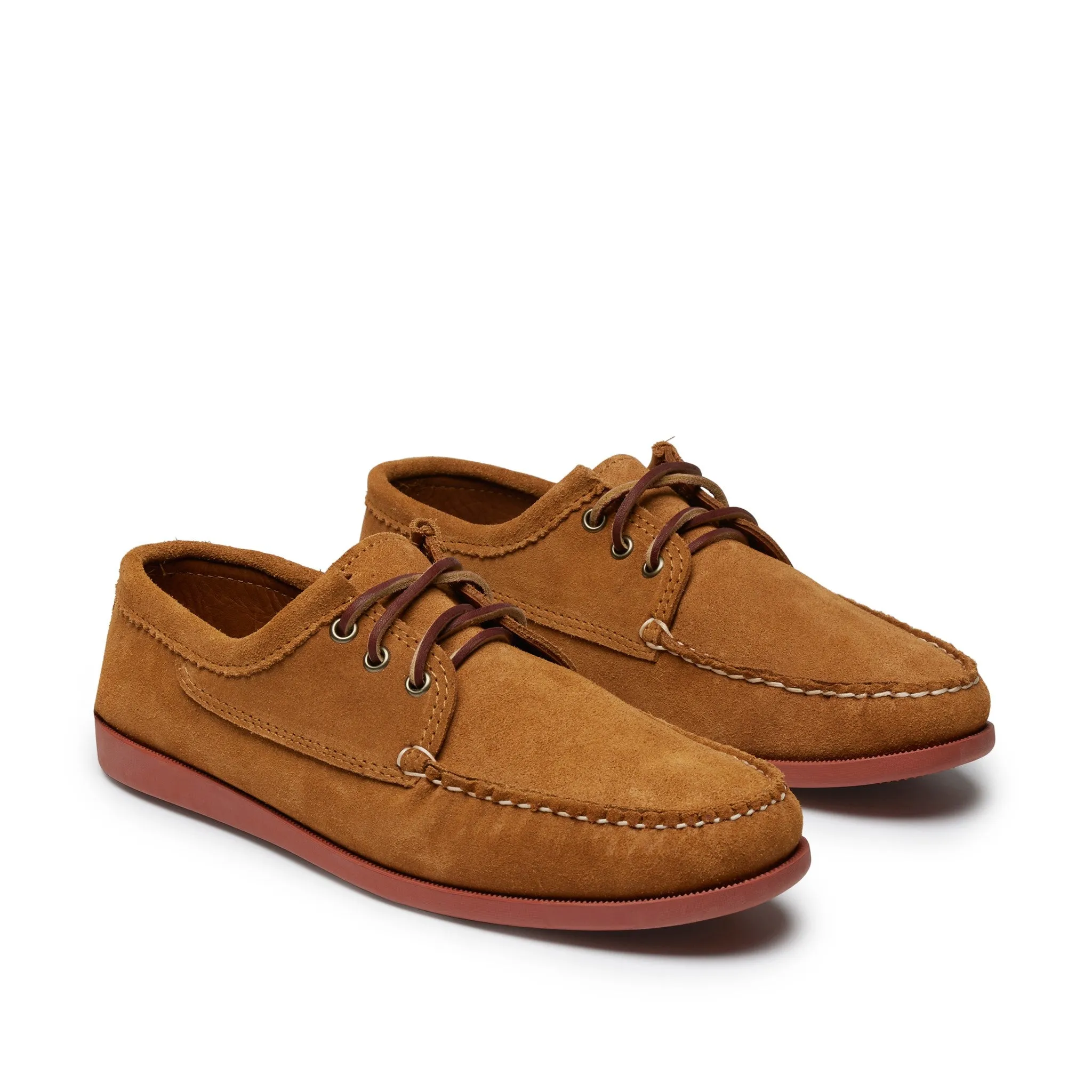 In Stock Men’s Blucher Shoe: Toast Suede