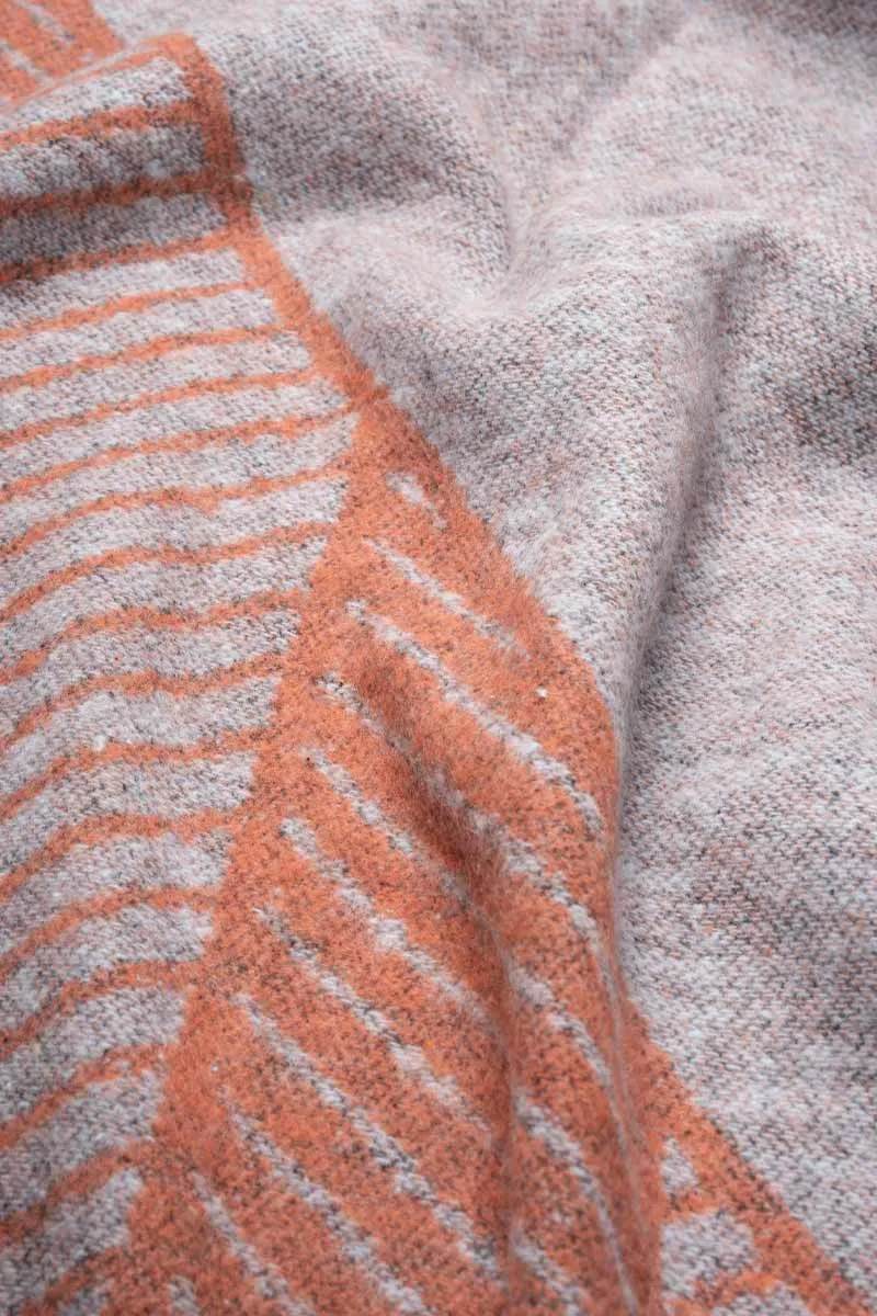 Indiana Recycled Cotton Cape Orange-Grey