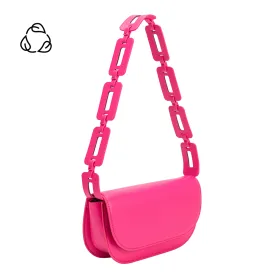 Inez Neon Pink Recycled Vegan Crossbody Bag