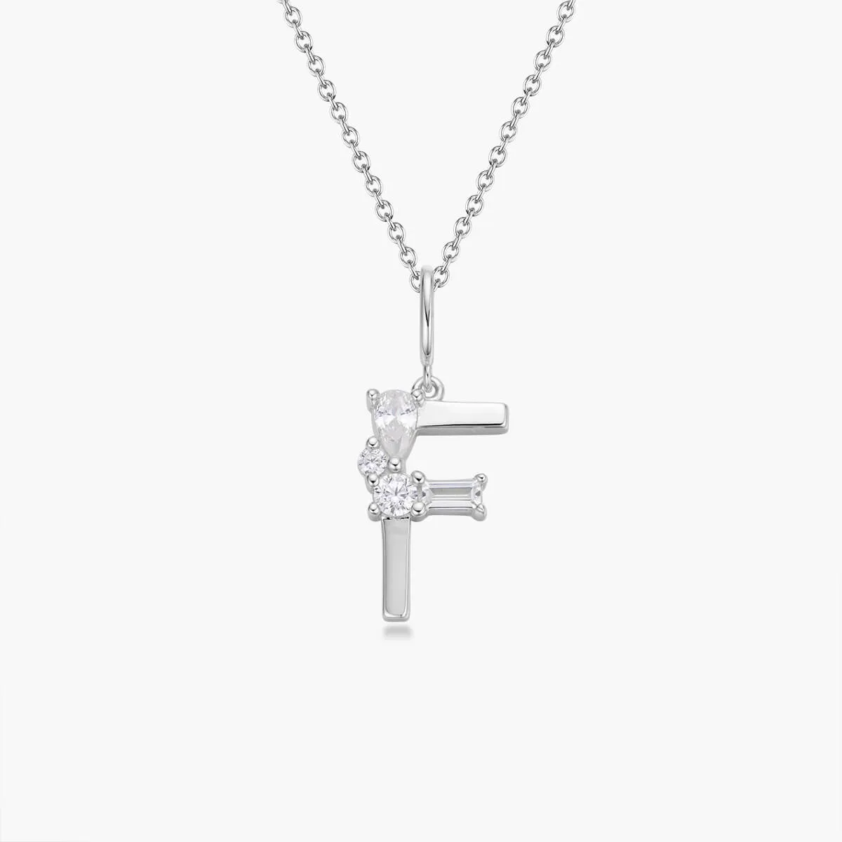 Initial Necklace | Platinum