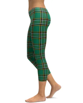 Irish Green Tartan Capris