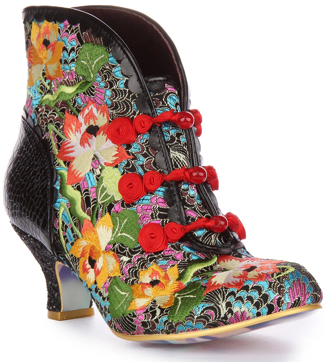 Irregular Choice Lotus Eater In Black Flower For Women