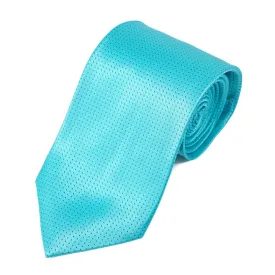 Isaia Aqua Blue Pindot Silk Tie