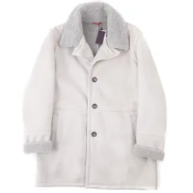 Isaia Plush Lambskin Shearling Coat