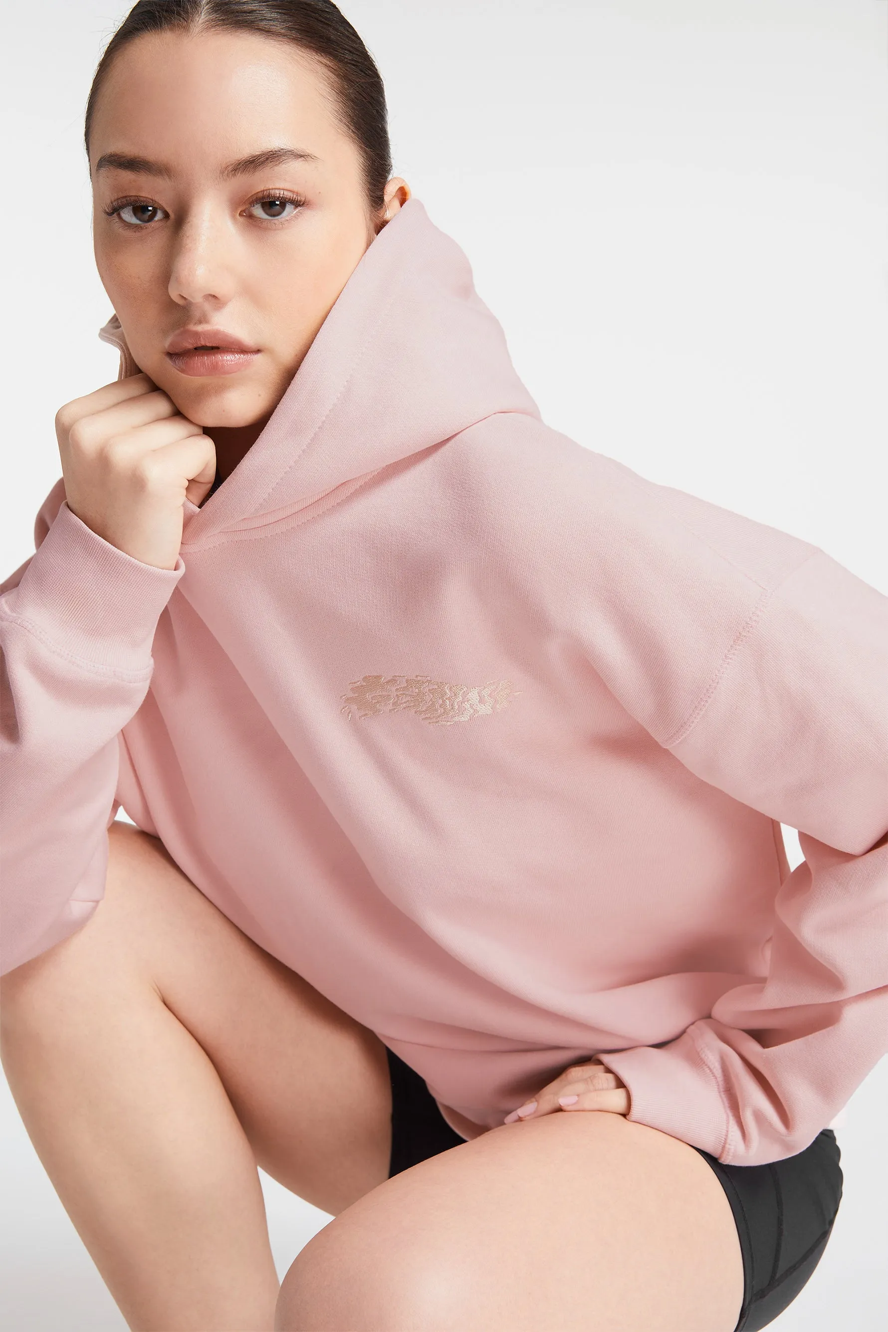 Isoli Ganni Oversized Hoodie - Chalk Pink