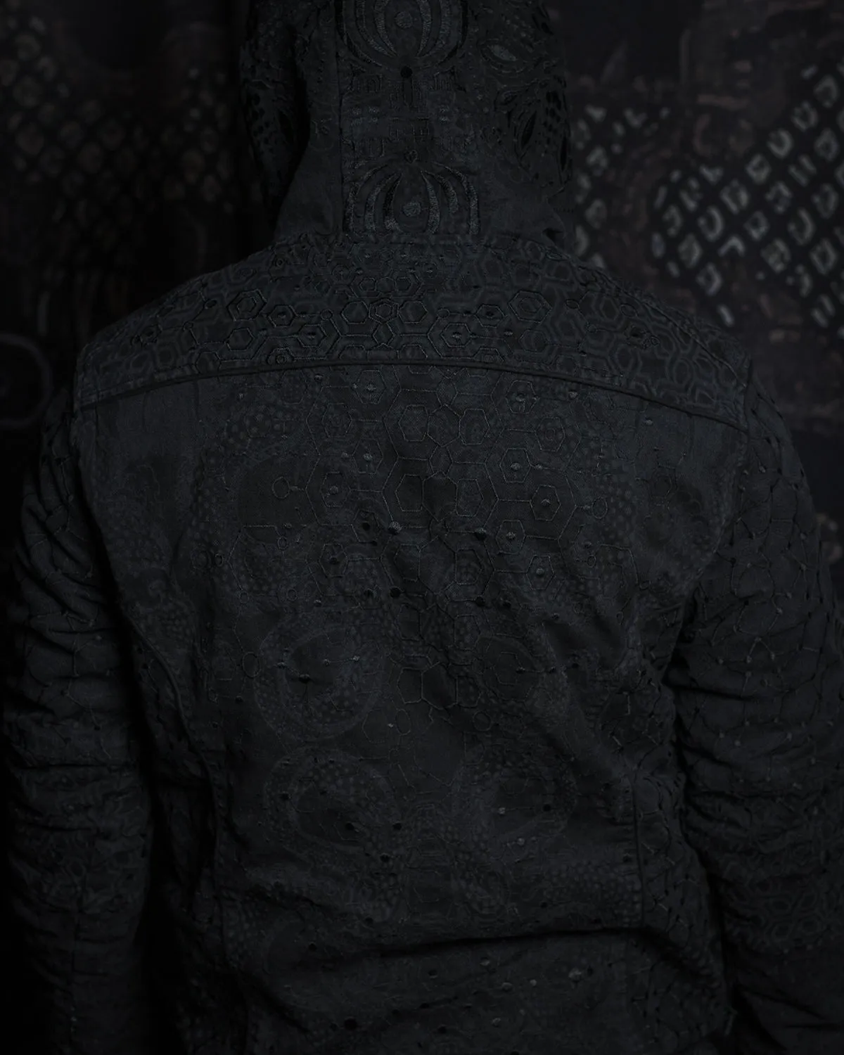 Jacket Men / Denim Laser Print Digital Embroidery - DRAGONS KAMBOZII PENTA