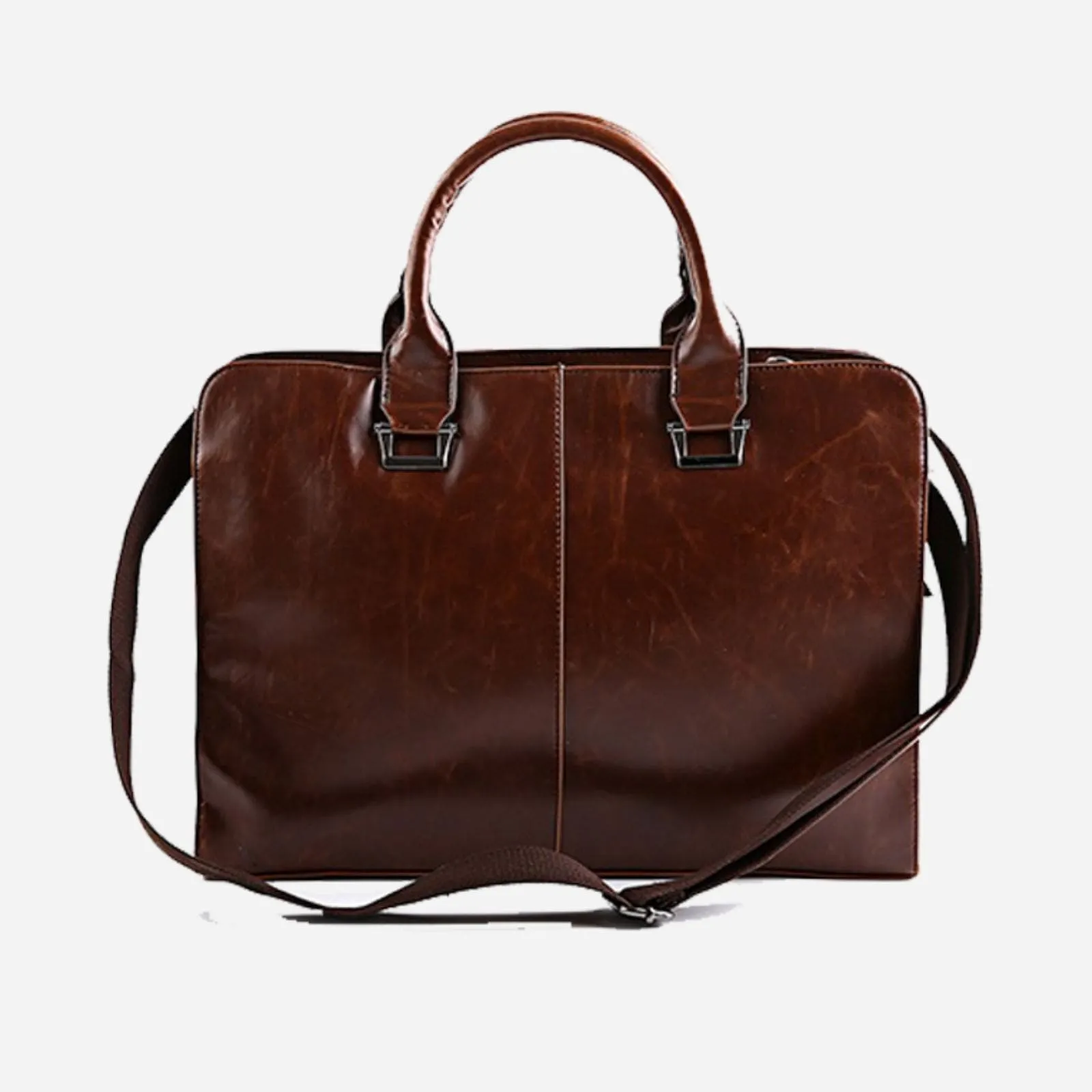 Jacques Leather business Handbag