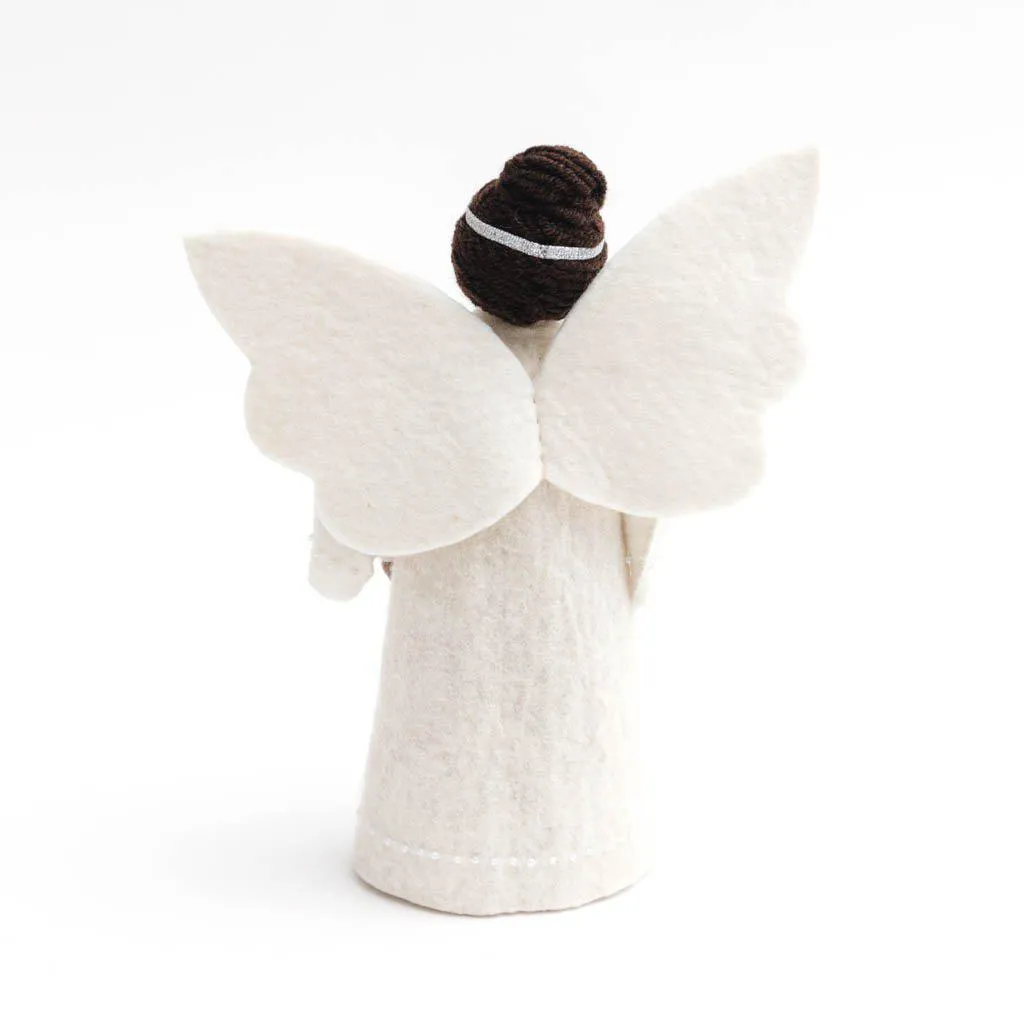 Jade Star Angel Tree Topper - Brown