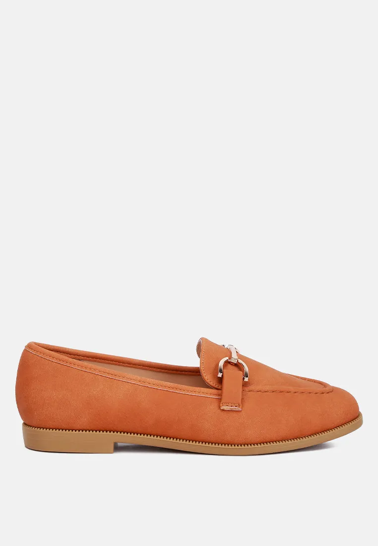 Jagger Horsebit Detail Flat Loafers