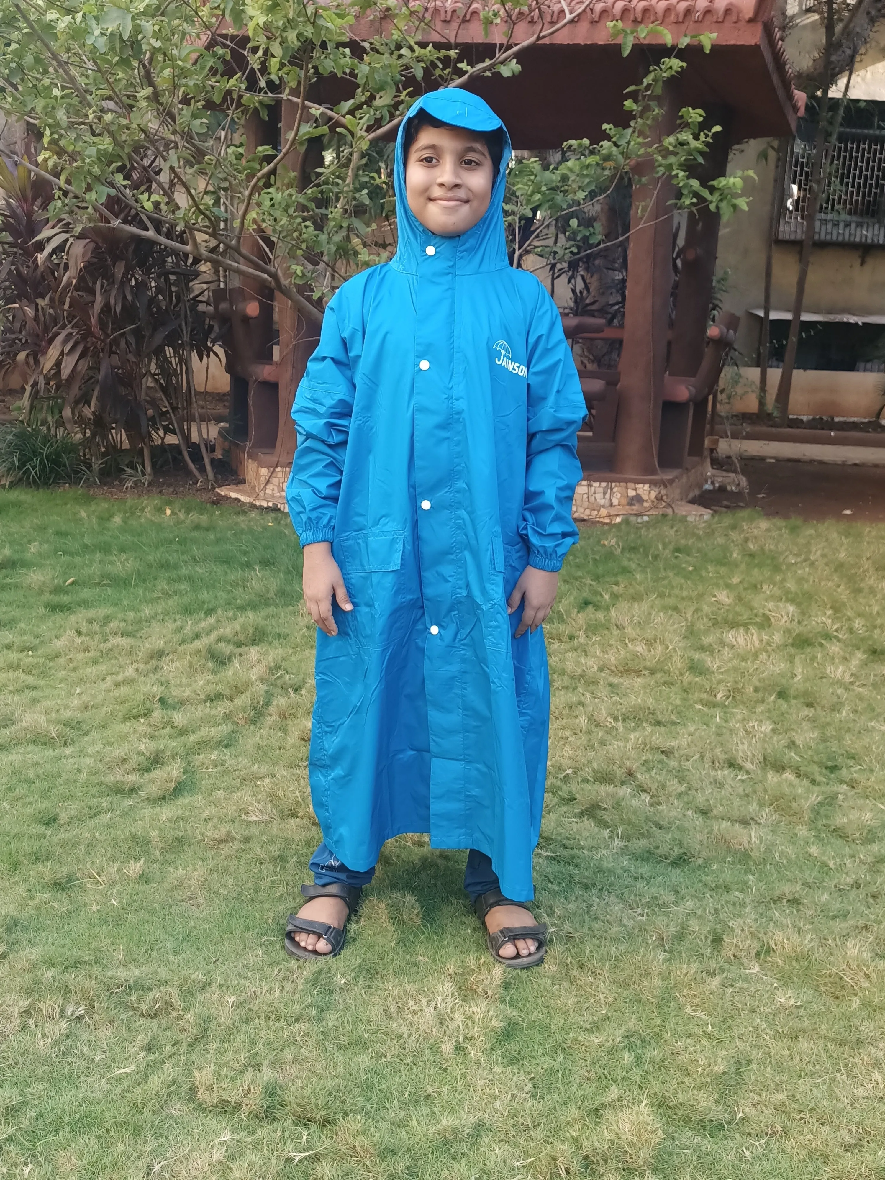 Jainsons Premium Kids Raincoat | 100% Nylon Fabric | Strong & Rugged