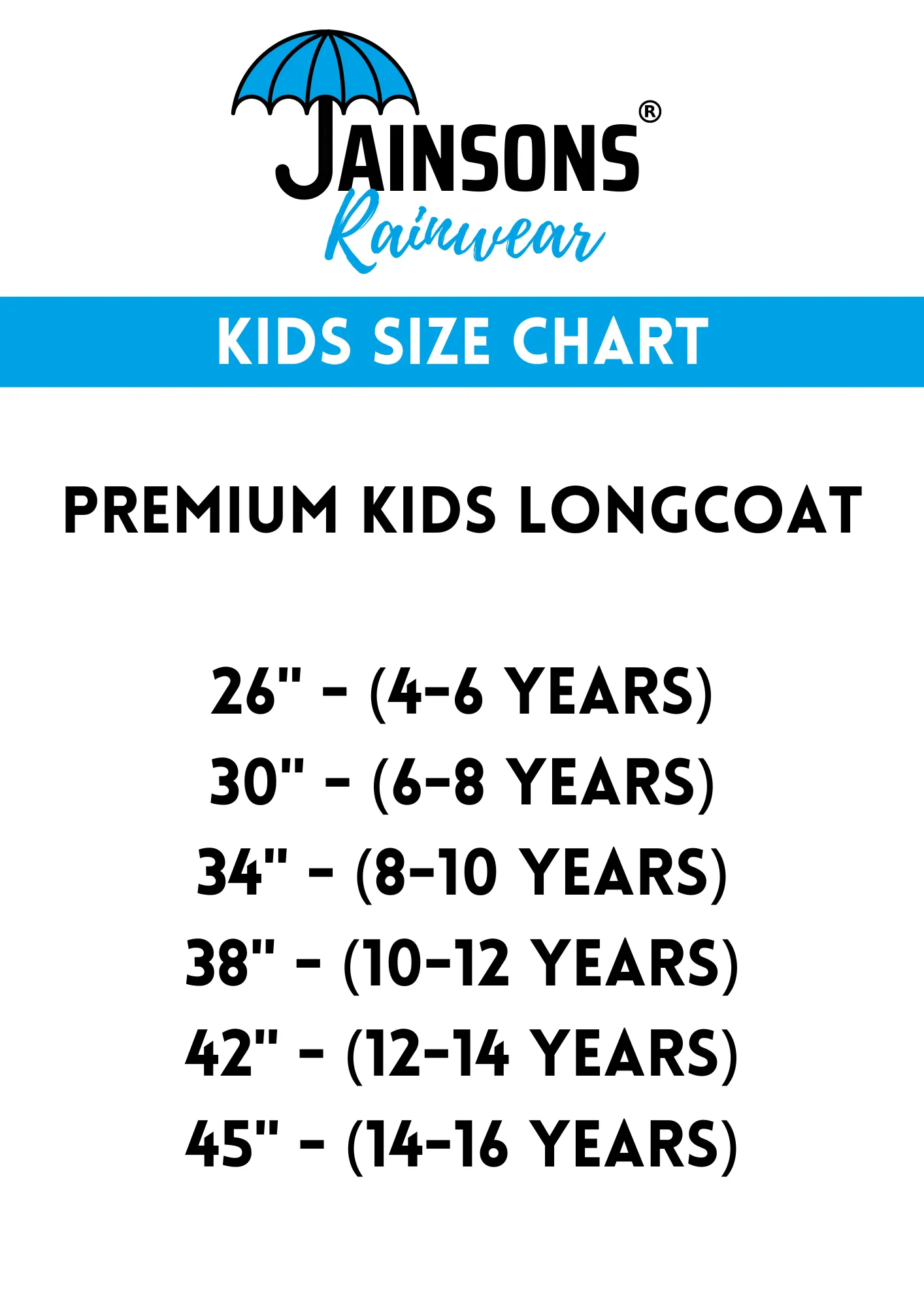 Jainsons Premium Kids Raincoat | 100% Nylon Fabric | Strong & Rugged