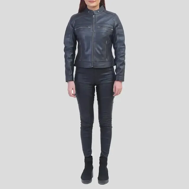 Jane Black Biker Leather Jacket