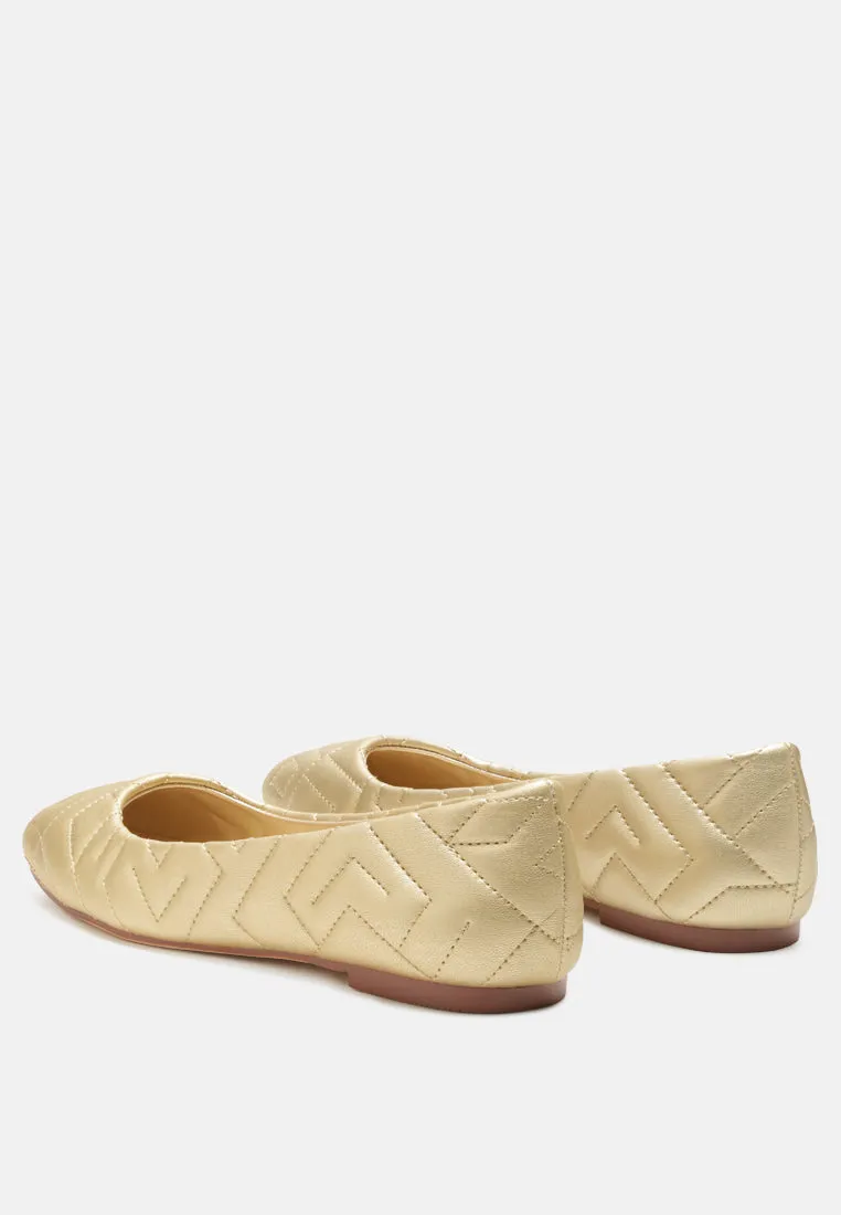 Janice Quilted Ballerina Flats