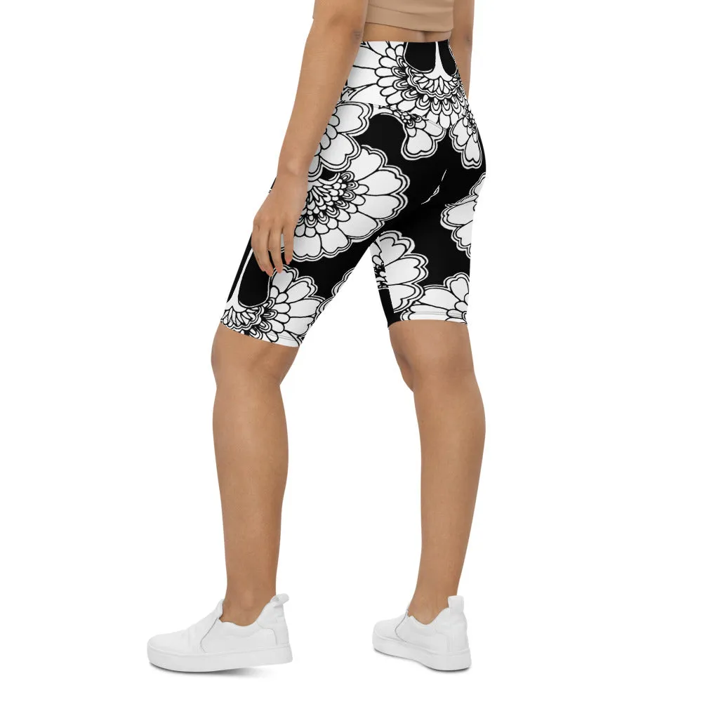 Japanese Floral Bike Shorts