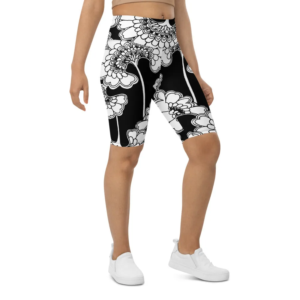 Japanese Floral Bike Shorts