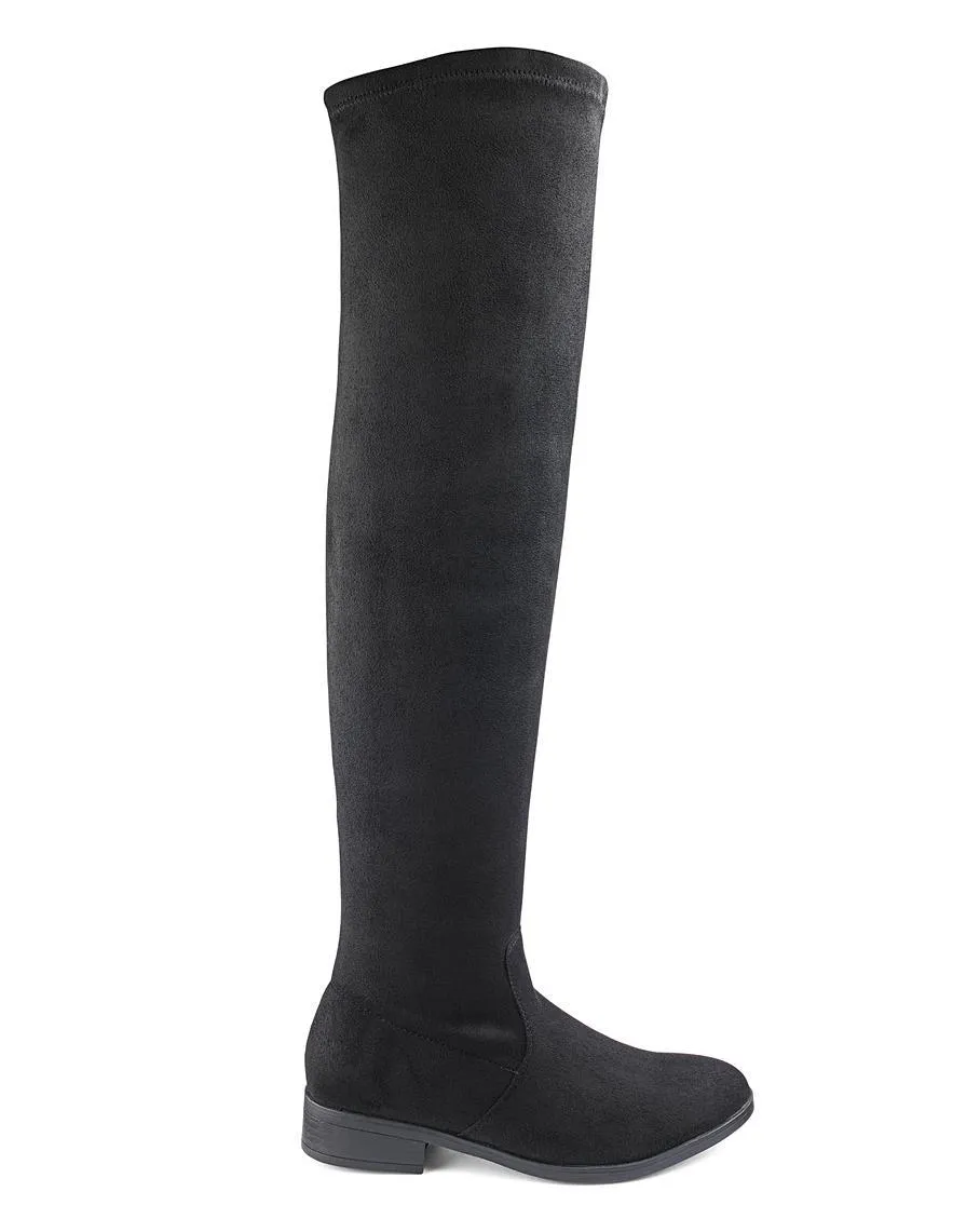 JD Williams Ladies Sienna Over The Knee Sock Boots