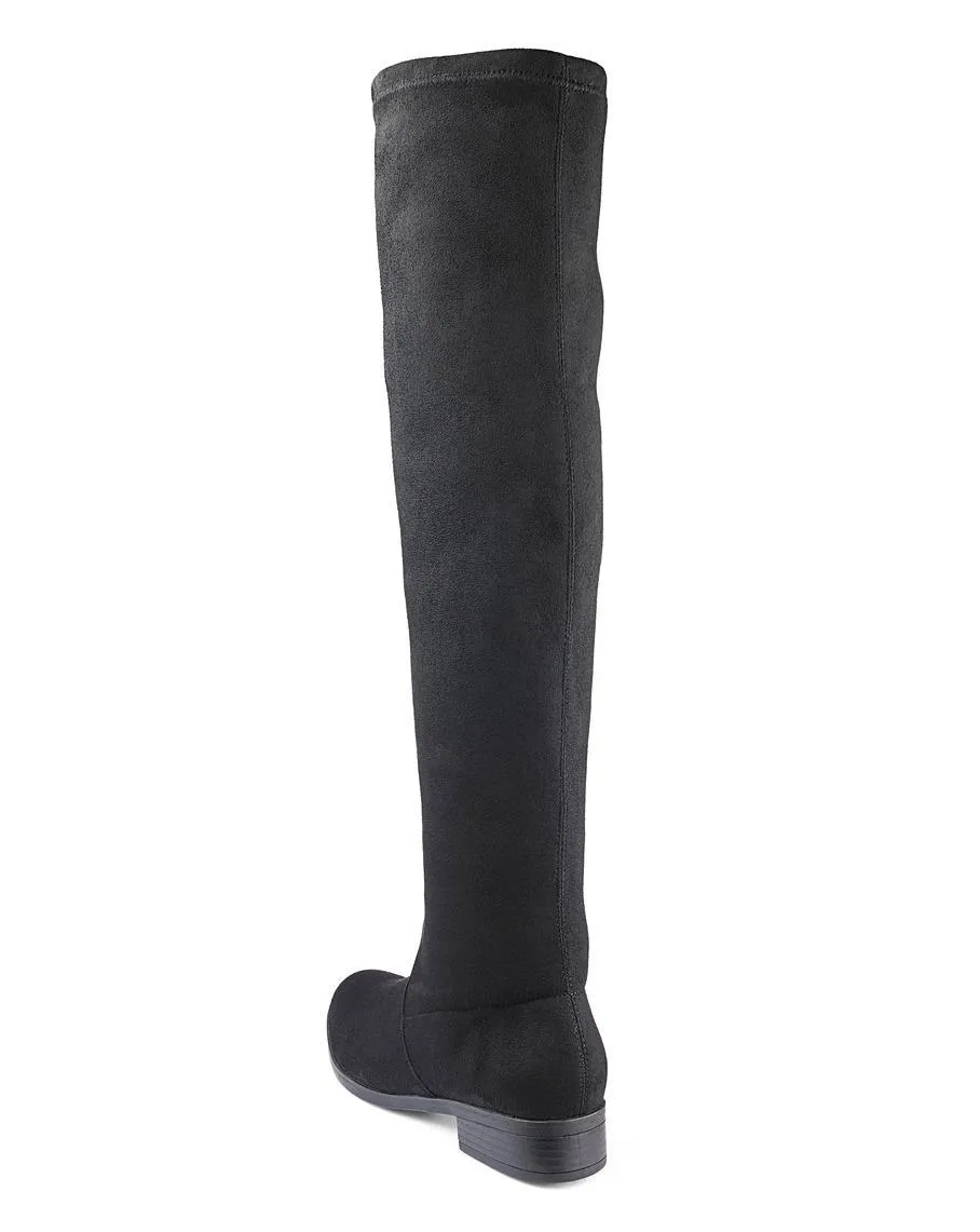 JD Williams Ladies Sienna Over The Knee Sock Boots