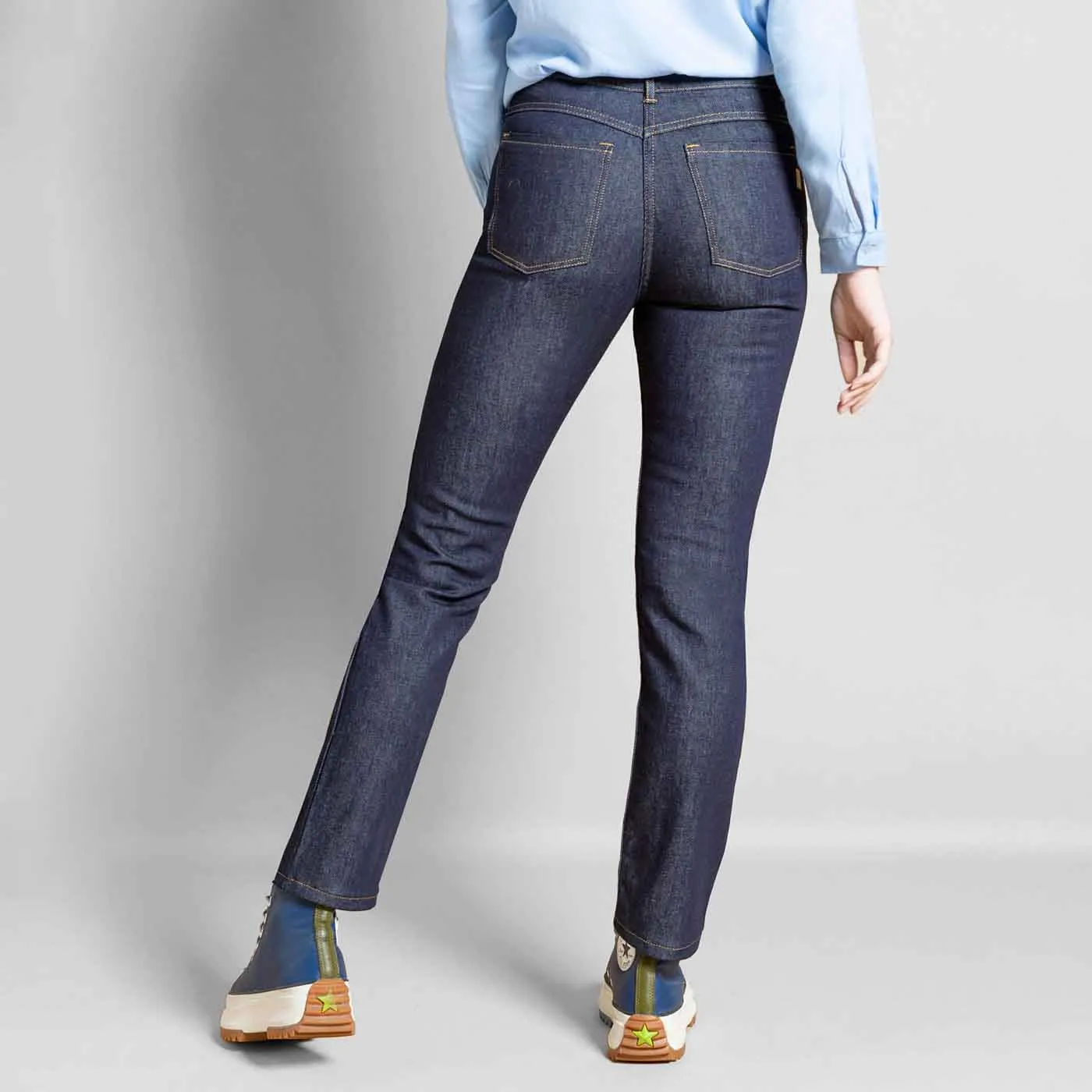 Jeans Julie confort bleu taille haute coupe slim