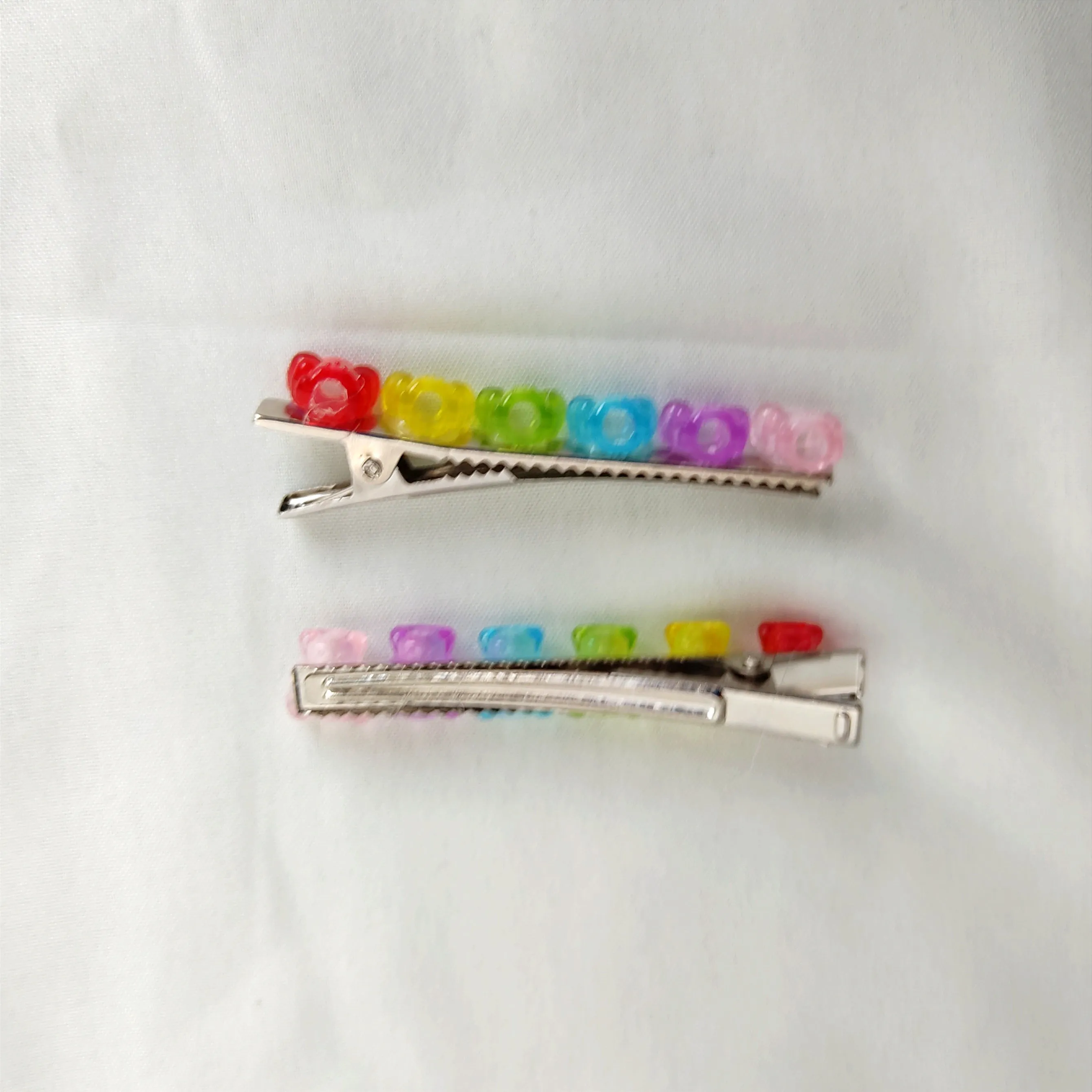 Jelly Teddy Hair Clips (Set of 2)