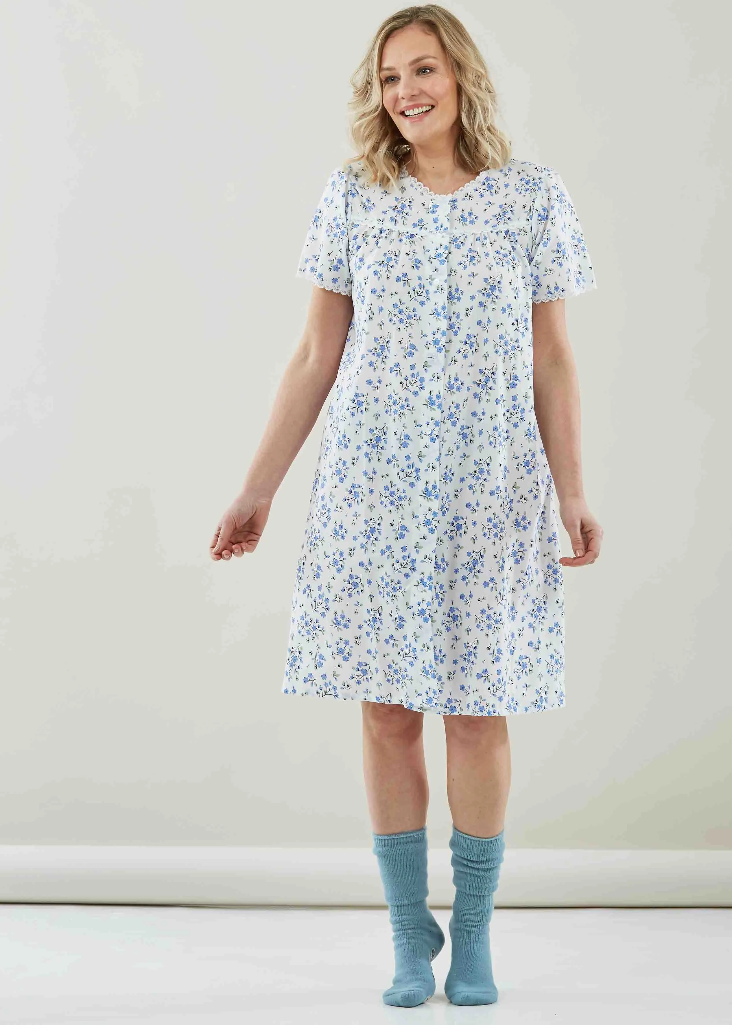 Jenny Easy-Care VELCRO® Brand Fastening Nightdress