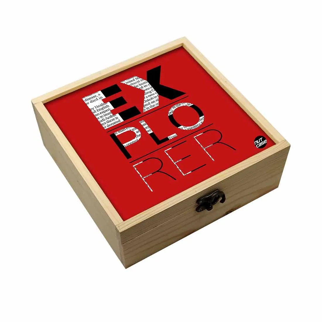 Jewellery Box Makepup Organizer -  Explorer Red